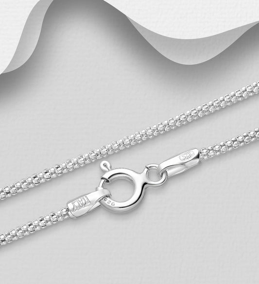 Italian made sterling silver chain 50cm